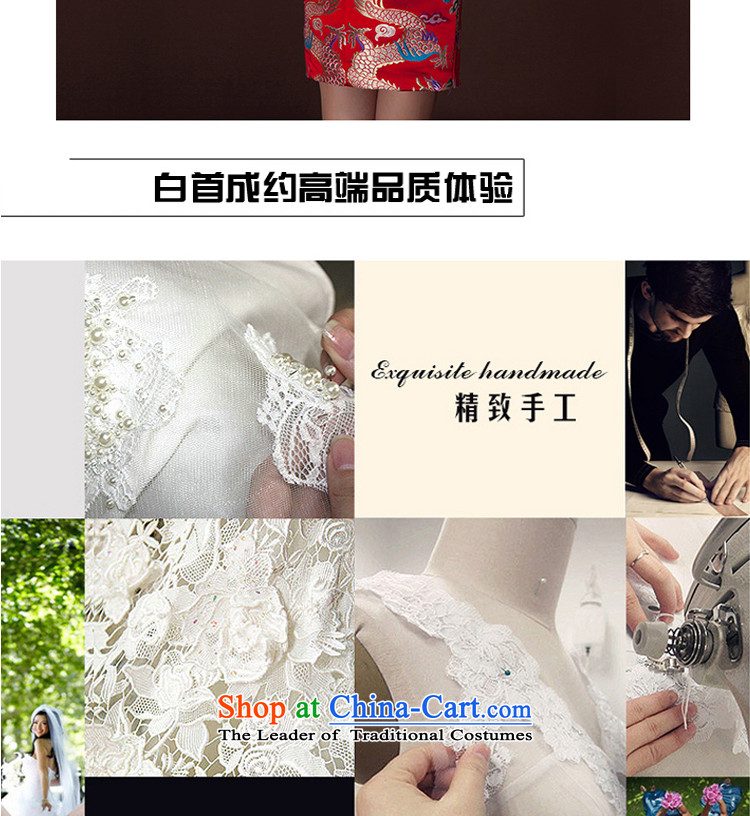 The first white into about Lace Embroidery qipao 2015 skirt marriage Chinese new improvements, bridal dresses retro bows to female red L picture, prices, brand platters! The elections are supplied in the national character of distribution, so action, buy now enjoy more preferential! As soon as possible.