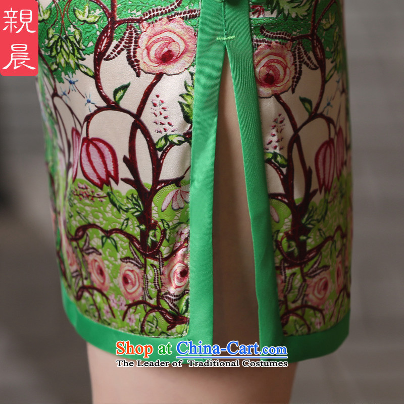 The pro-am daily new 2015 Sau San silk herbs extract retro sleeveless short, improved stylish cheongsam dress short, M, PRO-AM , , , shopping on the Internet