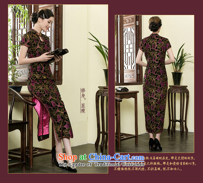 Seal of a new summer 2014) scouring pads long cheongsam dress daily improved mother female stylish taxi dresses picture color L photo, prices, brand platters! The elections are supplied in the national character of distribution, so action, buy now enjoy more preferential! As soon as possible.