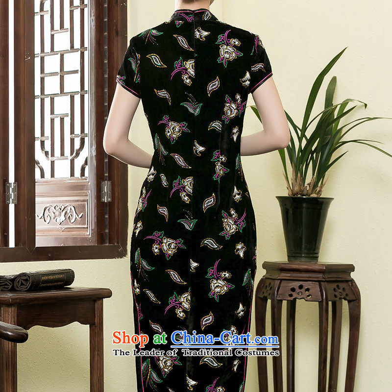 The seal of the Summer 2015 new long qipao gown improved mother scouring pads, stylish cheongsam dress photo color XXL, seal decreased by , , , shopping on the Internet