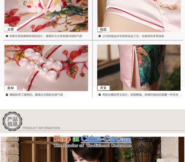 At 2015 new pro-silk decorated in antique improvements summer daily short of modern sauna Silk Cheongsam Dress Short) S picture, prices, brand platters! The elections are supplied in the national character of distribution, so action, buy now enjoy more preferential! As soon as possible.