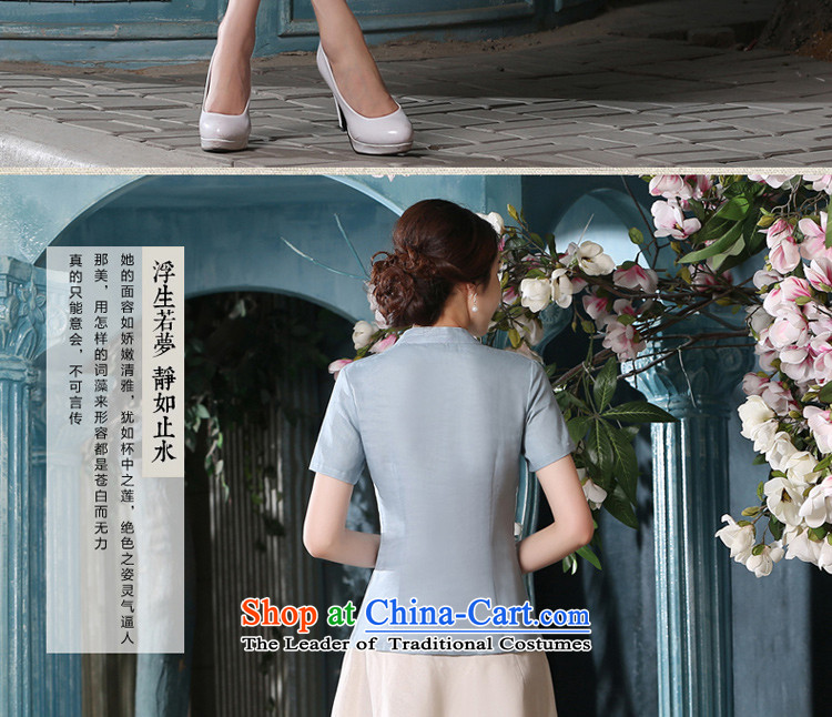 At 2015 new parent cheongsam dress in summer and autumn day-to replace Tang dynasty improved Han-girl Chinese cotton linen clothes A0075 +P0011 shirt skirt S picture, prices, brand platters! The elections are supplied in the national character of distribution, so action, buy now enjoy more preferential! As soon as possible.
