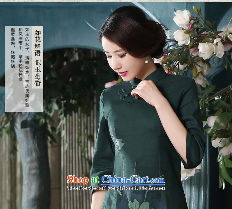 The pro-am daily new improvements by 2015 summer short-sleeved 7 cuff retro China wind kit cotton linen clothes A0080-a qipao T-shirt +P0011 skirts M picture, prices, brand platters! The elections are supplied in the national character of distribution, so action, buy now enjoy more preferential! As soon as possible.