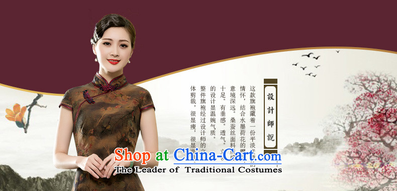 Seal of 2015 Summer Scent of silk cheongsam dress cloud yarn retro-day Republic of Korea wind short of improvement, the skirt picture color pictures, prices, XXL brand platters! The elections are supplied in the national character of distribution, so action, buy now enjoy more preferential! As soon as possible.