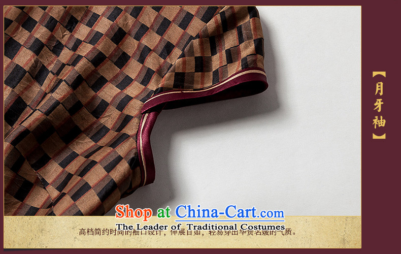 The seal of the new 2015 Summer retro grid incense cloud yarn short qipao daily improved Tang Dynasty Silk Dresses picture color M brand, prices, picture platters! The elections are supplied in the national character of distribution, so action, buy now enjoy more preferential! As soon as possible.