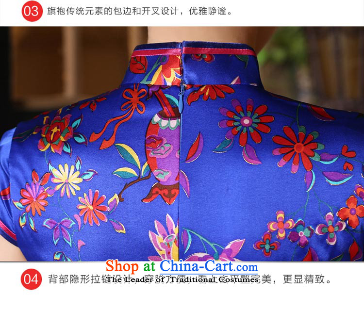 The pro-am daily new 2015 Ms. summer short, short-sleeved improved fashionable upper silk cheongsam dress short skirt) S picture, prices, brand platters! The elections are supplied in the national character of distribution, so action, buy now enjoy more preferential! As soon as possible.