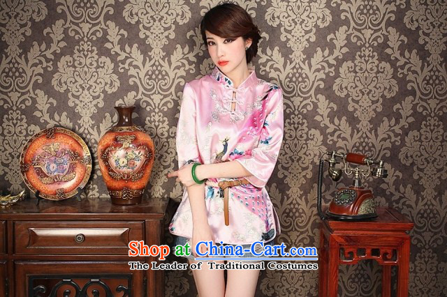 Mrs Ingrid Yeung as Overgrown Tomb stylish emulation silk pink shirt cheongsam qipao peacock improved skirt at not Foutune of love toner M picture, prices, brand platters! The elections are supplied in the national character of distribution, so action, buy now enjoy more preferential! As soon as possible.