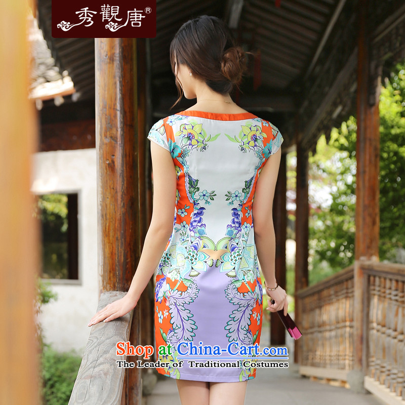 [Sau Kwun Tong] cloud dance improved cheongsam dress 2015 Summer new retro ethnic women S, Sau Kwun Tong suit shopping on the Internet has been pressed.