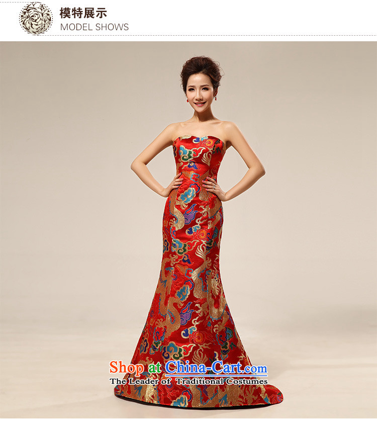 The new star of the 2015) robes of the dragon, marriages cheongsam dress bows wedding will yellow S picture, prices, brand platters! The elections are supplied in the national character of distribution, so action, buy now enjoy more preferential! As soon as possible.