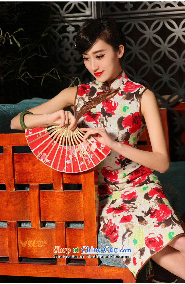 The Butterfly Lovers 2015 Summer new improved stylish long cheongsam dress daily retro cotton linen dresses rose XL Photo, prices, brand platters! The elections are supplied in the national character of distribution, so action, buy now enjoy more preferential! As soon as possible.