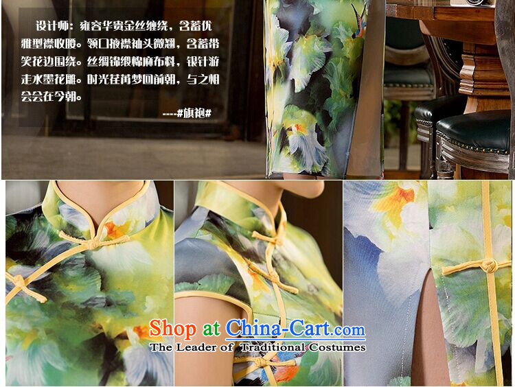 The new 2015 spring/summer load cheongsam dress stylish improved daily retro skirt qipao Sau San long skirt female L picture, prices, brand platters! The elections are supplied in the national character of distribution, so action, buy now enjoy more preferential! As soon as possible.