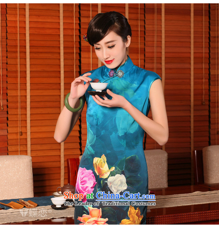 The Butterfly Lovers 2015 Summer new stylish improved cheongsam dress emulation Silk Cheongsam 54233 retro short sleeve in the Mood for Love S picture, prices, brand platters! The elections are supplied in the national character of distribution, so action, buy now enjoy more preferential! As soon as possible.