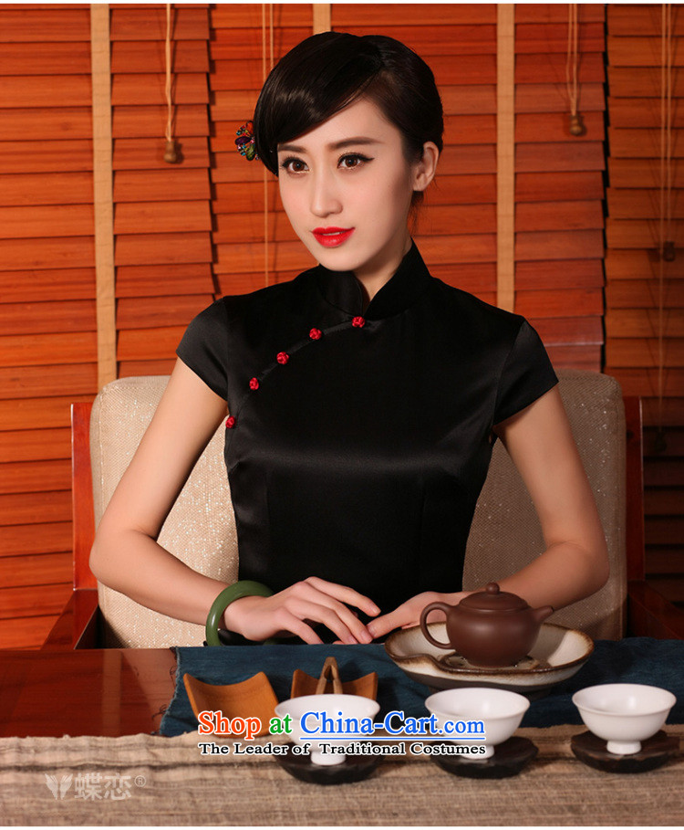 The Butterfly Lovers 2015 Summer new retro silk cheongsam dress stylish improved daily short-sleeved black XL pictures of 54,234 cheongsam, prices, brand platters! The elections are supplied in the national character of distribution, so action, buy now enjoy more preferential! As soon as possible.
