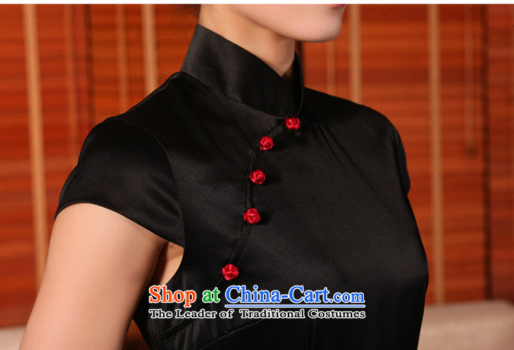 The Butterfly Lovers 2015 Summer new retro silk cheongsam dress stylish improved daily short-sleeved black XL pictures of 54,234 cheongsam, prices, brand platters! The elections are supplied in the national character of distribution, so action, buy now enjoy more preferential! As soon as possible.
