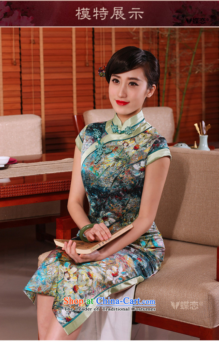 The Butterfly Lovers 2015 Summer new daily retro long cheongsam dress stylish Silk Cheongsam 54236 improved figure XL Photo, prices, brand platters! The elections are supplied in the national character of distribution, so action, buy now enjoy more preferential! As soon as possible.