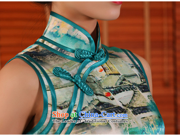 The Butterfly Lovers in summer and autumn 2015 new stylish improved short of qipao dresses retro daily Silk Cheongsam sparkling S picture, prices, brand platters! The elections are supplied in the national character of distribution, so action, buy now enjoy more preferential! As soon as possible.