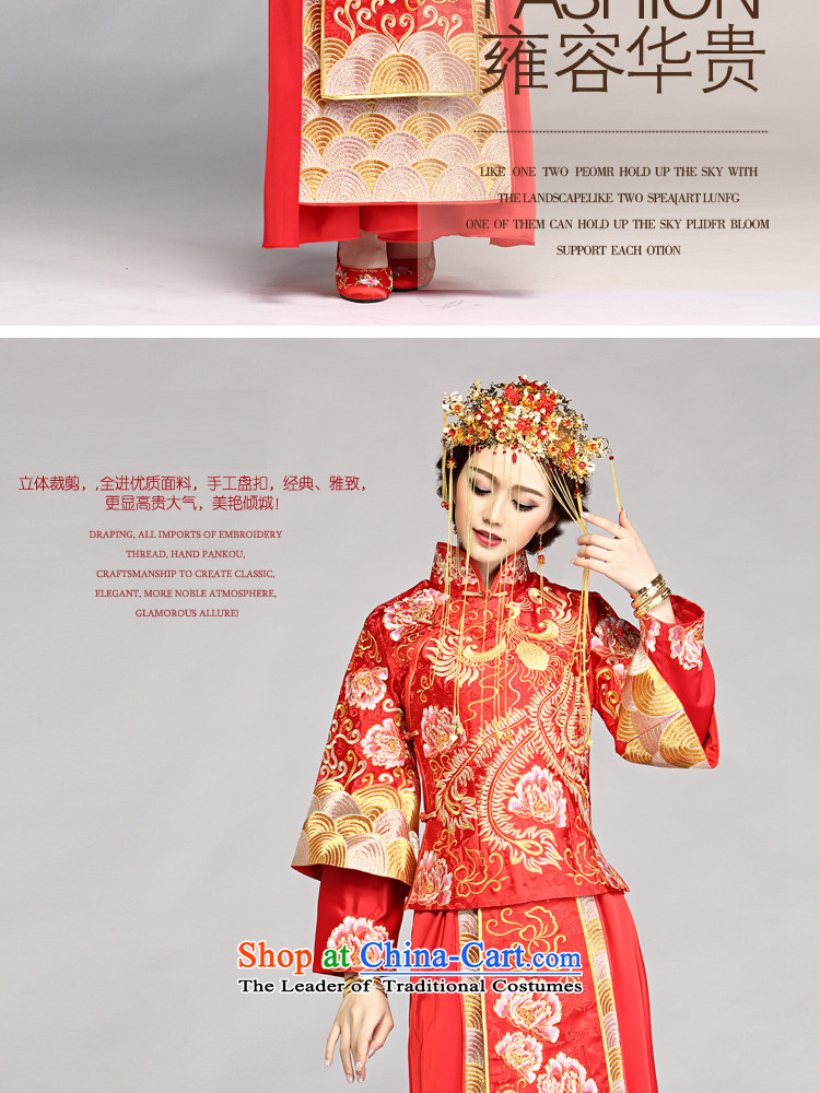 The Syrian Chinese dragon use time-soo wo service new autumn and winter marriages retro dress bows services-soo and red embroidery Tang Gown cheongsam wedding costume RED M picture, prices, brand platters! The elections are supplied in the national character of distribution, so action, buy now enjoy more preferential! As soon as possible.