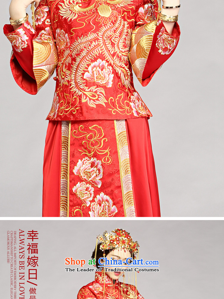 The Syrian Chinese dragon use time-soo wo service new autumn and winter marriages retro dress bows services-soo and red embroidery Tang Gown cheongsam wedding costume RED M picture, prices, brand platters! The elections are supplied in the national character of distribution, so action, buy now enjoy more preferential! As soon as possible.