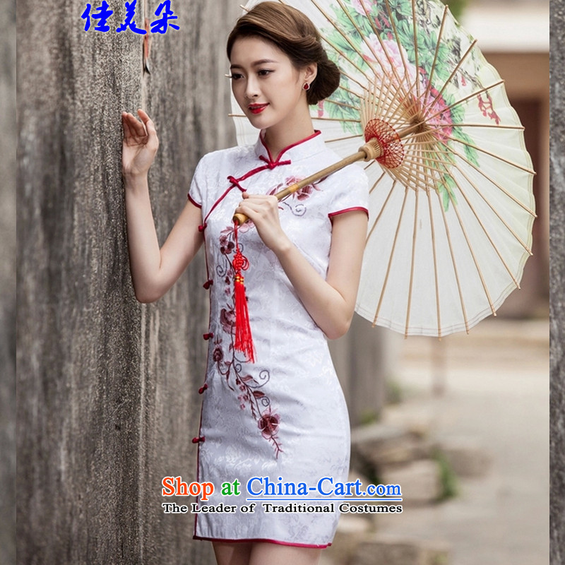 Jia Mei flower   spring and summer 2015 New Tang dynasty and the relatively short time, the improvement of nostalgia for the day-to-Sau San cheongsam dress cheongsam dress , Pink 1124# JIA MEI (JIA MEI DUO) , , , shopping on the Internet