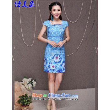 Jia Mei  2015 new national flower-style Chinese cheongsam dress daily retro graphics build qipao 9908# Sau San picture color M brand, prices, picture platters! The elections are supplied in the national character of distribution, so action, buy now enjoy more preferential! As soon as possible.