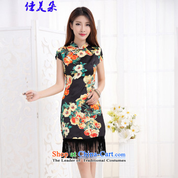 Jia Mei  2015 new national flower-style Chinese cheongsam dress daily retro graphics build qipao 9906# Sau San green XL Photo, prices, brand platters! The elections are supplied in the national character of distribution, so action, buy now enjoy more preferential! As soon as possible.