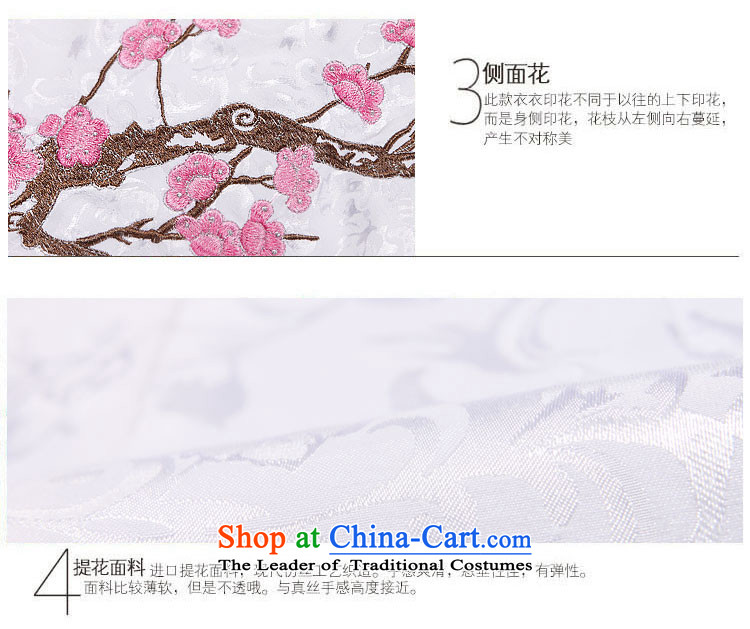 Jia Mei flower  embroidery Summer 2015 beautification cheongsam dress improved stylish sexy replica 6909# qipao blue XL Photo, prices, brand platters! The elections are supplied in the national character of distribution, so action, buy now enjoy more preferential! As soon as possible.
