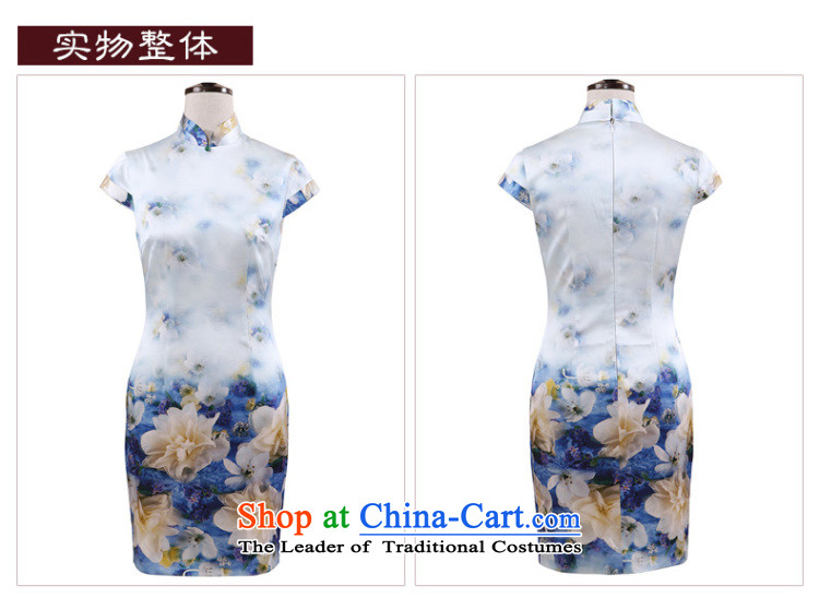 The Butterfly Lovers 2015 new dresses qipao short of summer daily short-sleeved stylish improved Silk Cheongsam figure XXL picture, prices, brand platters! The elections are supplied in the national character of distribution, so action, buy now enjoy more preferential! As soon as possible.