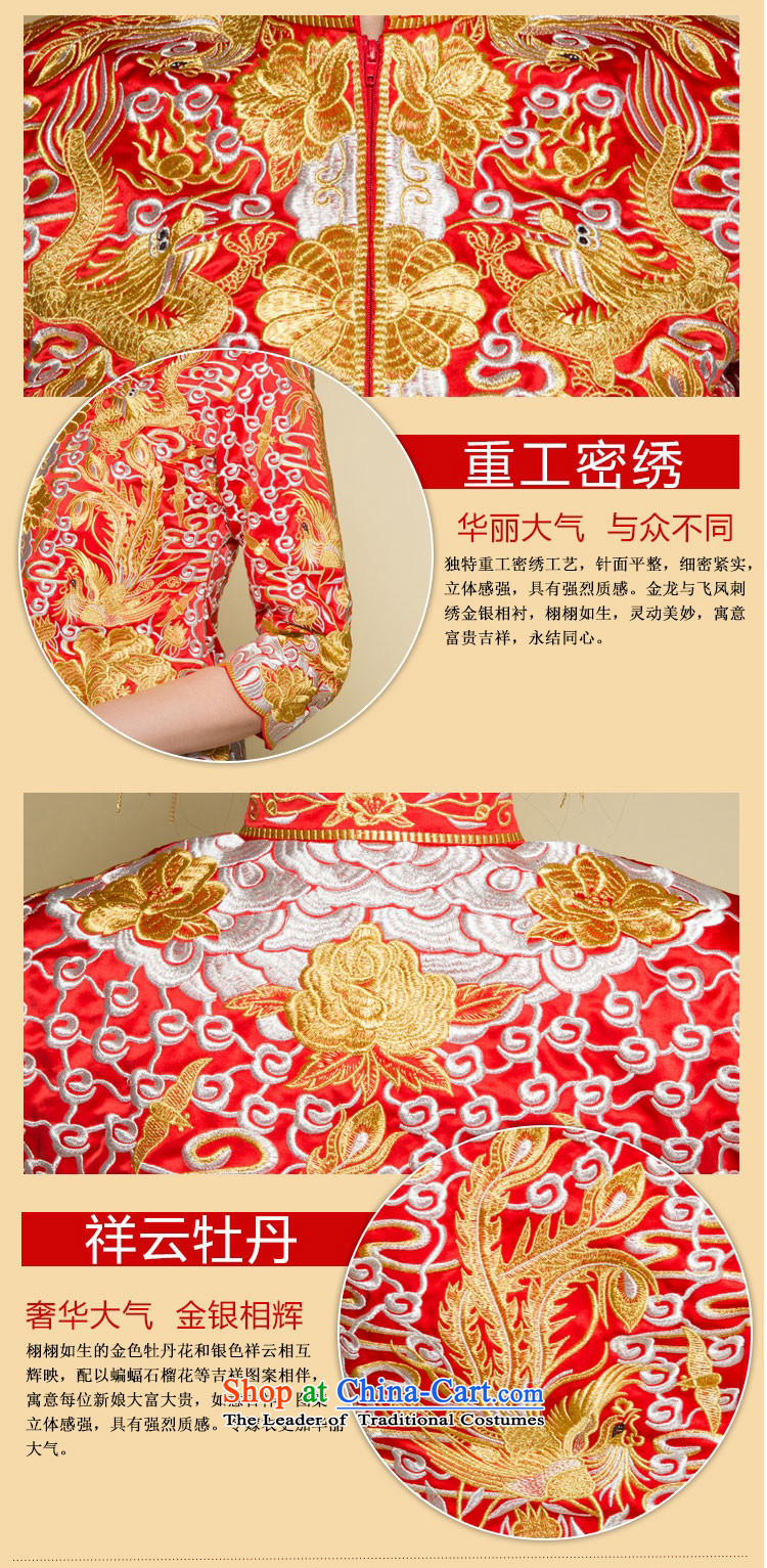 Time the new 2015 Syria Big Five Dragon Well use Chinese style wedding dress that use marriages bows to the autumn and winter retro-soo Wo Service dress embroidery red S picture, prices, brand platters! The elections are supplied in the national character of distribution, so action, buy now enjoy more preferential! As soon as possible.