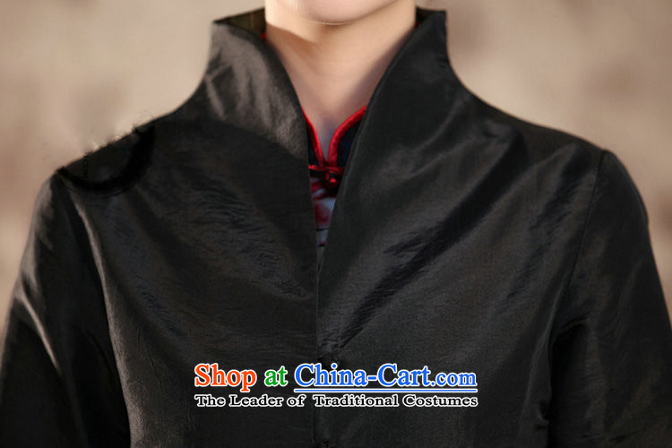 Tang dynasty new reversible ethnic long Ms. Sau San windbreaker Mock-neck manually disc detained jacket HL 306 elegant small blue XXL pictures, fresh price, brand platters! The elections are supplied in the national character of distribution, so action, buy now enjoy more preferential! As soon as possible.
