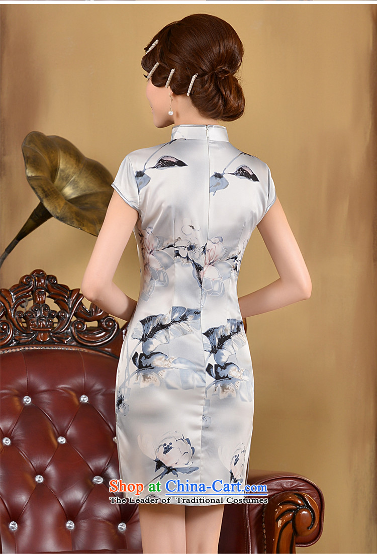 Taylor Martin 2015 summer short of qipao and stylish, thin graphics Sau San improved Foutune of short skirts, Retro-day qipao white S picture, prices, brand platters! The elections are supplied in the national character of distribution, so action, buy now enjoy more preferential! As soon as possible.
