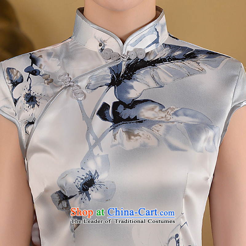 Taylor Martin 2015 summer short of qipao and stylish, thin graphics Sau San improved Foutune of short skirts, Retro-day qipao white , Martin (TAILEMARTIN Taylor) , , , shopping on the Internet