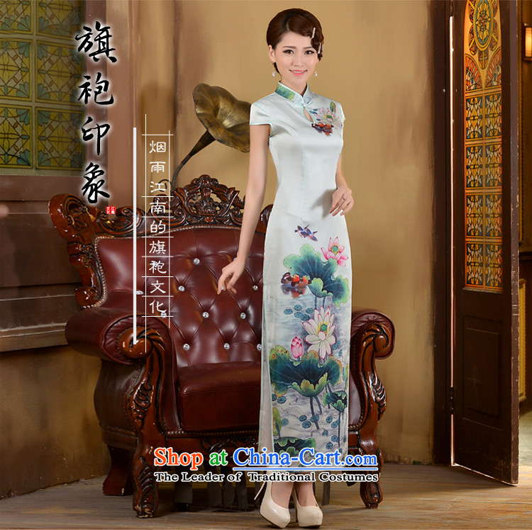 Taylor Martin Taylor Martin 2015 Long of daily qipao spring and summer new retro ethnic Sau San Video Foutune of thin banquet dress cheongsam dress white L picture, prices, brand platters! The elections are supplied in the national character of distribution, so action, buy now enjoy more preferential! As soon as possible.