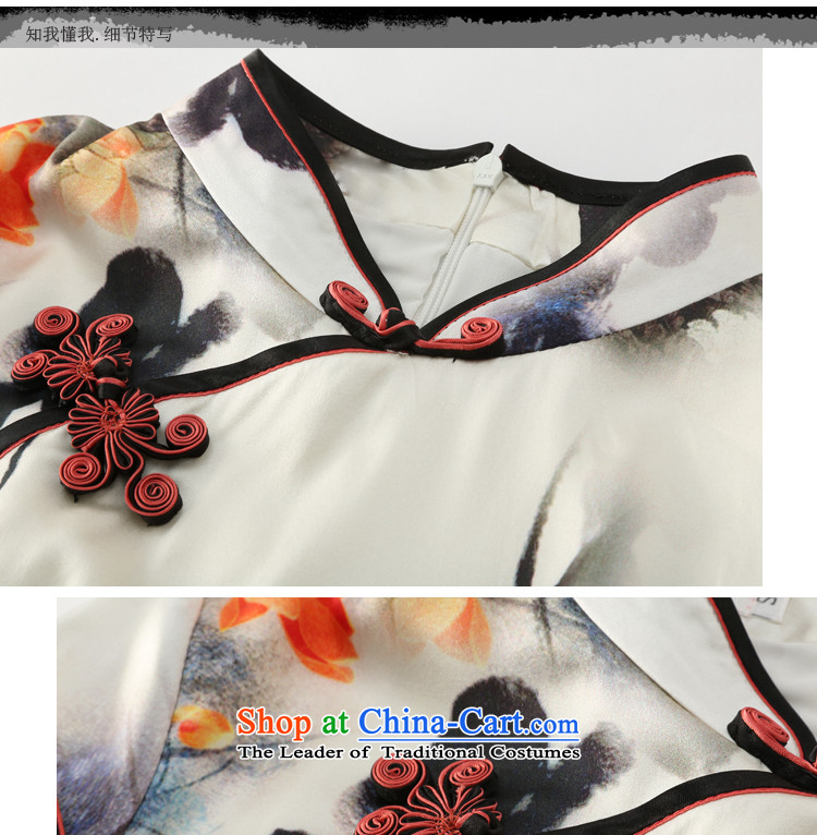 Joe was aristocratic Silk Cheongsam look to improve women's clothes ZS030 Tang White XXL picture, prices, brand platters! The elections are supplied in the national character of distribution, so action, buy now enjoy more preferential! As soon as possible.