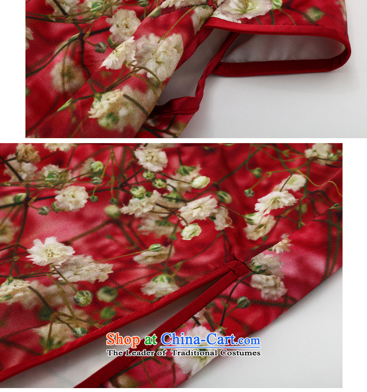 Joe was aristocratic silk cheongsam dress wedding dresses ZS037 summer chinese red S picture, prices, brand platters! The elections are supplied in the national character of distribution, so action, buy now enjoy more preferential! As soon as possible.