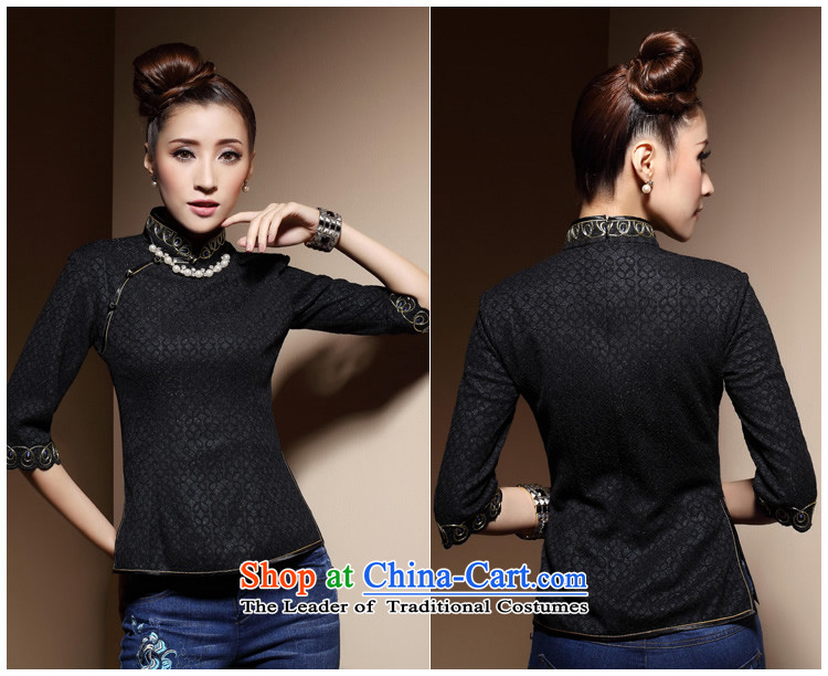 Sau Kwun Tong Spring Night Tang Dynasty, 2015 New China wind female qipao shirt M picture, prices, brand platters! The elections are supplied in the national character of distribution, so action, buy now enjoy more preferential! As soon as possible.