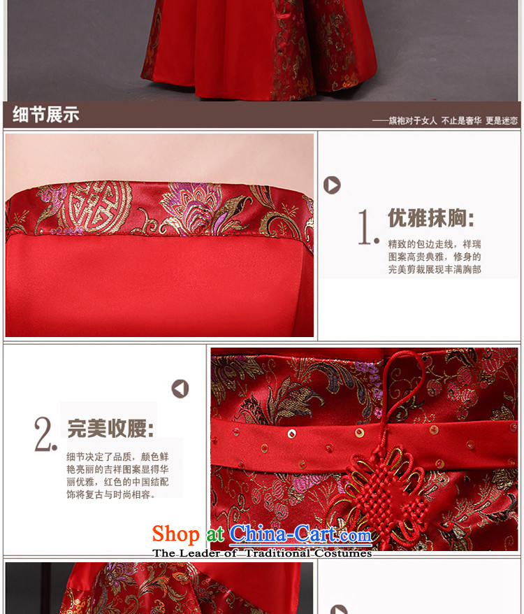 The first white into about 2015 new drink service long red wedding crowsfoot bride cheongsam dress marriage spring, Red M picture, prices, brand platters! The elections are supplied in the national character of distribution, so action, buy now enjoy more preferential! As soon as possible.
