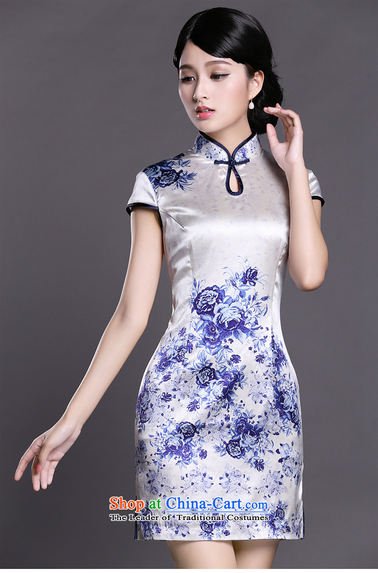 Joe was aristocratic porcelain cheongsam dress upscale heavyweight silk herbs extract routine improved ZS032 BLUE XL Photo, prices, brand platters! The elections are supplied in the national character of distribution, so action, buy now enjoy more preferential! As soon as possible.