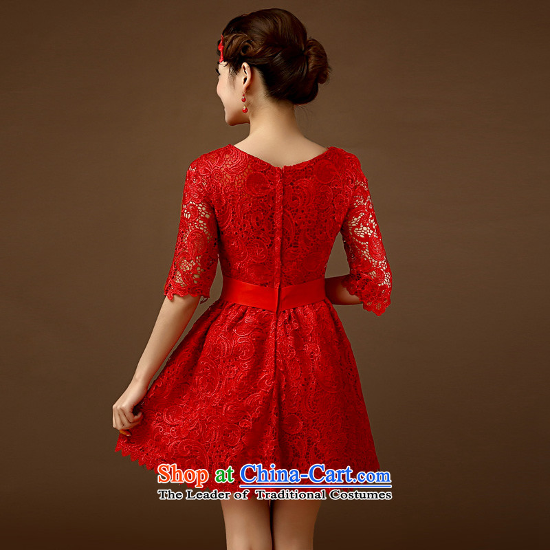 Martin Taylor bride bows services Summer 2015 Marriage Wedding Fashion retro lace Sau San video thin Chinese Short, bridal dresses red XL, Martin (TAILEMARTIN Taylor) , , , shopping on the Internet