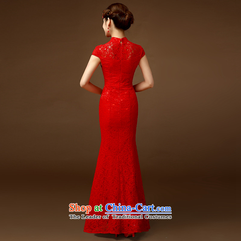 Martin Taylor bride bows services retro 2015 stylish short-sleeved Foutune of Sau San video thin banquet wedding dresses skirt red marriage crowsfoot M Taylor (TAILEMARTIN Martin) , , , shopping on the Internet