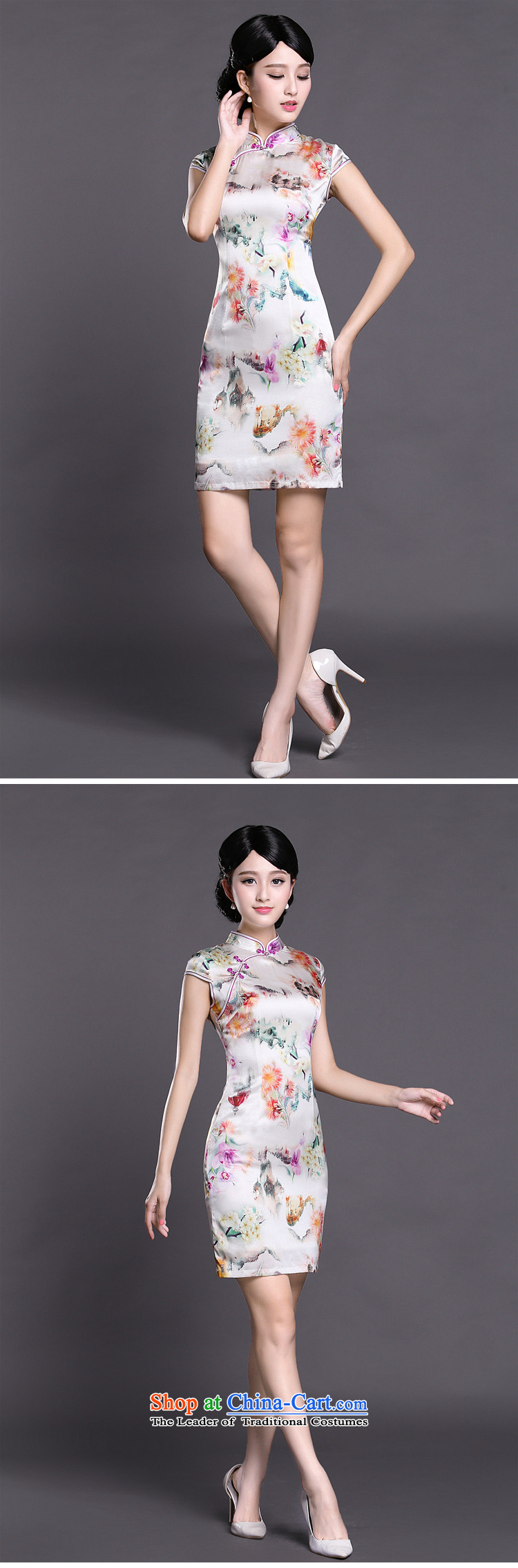 Joe was aristocratic cheongsam dress silk summer temperament new ethnic ZS048 white S picture, prices, brand platters! The elections are supplied in the national character of distribution, so action, buy now enjoy more preferential! As soon as possible.