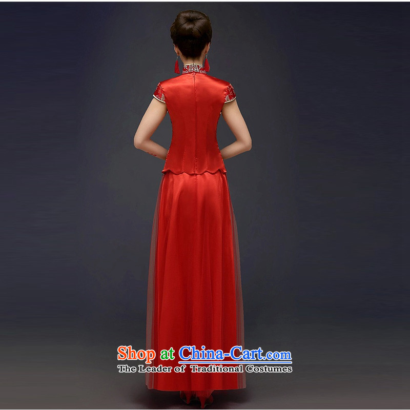 Energy Tifi Li Sau Wo Service Improvement qipao female chinese red color T-shirt dress bride services RED M energy drink tifi (mod) has been pressed, fil shopping on the Internet