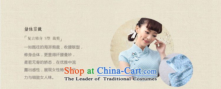 Phthalocyanine chin yat archaeologist makes new cheongsam 2015 Summer Dot Cotton short of qipao improved Sau San skirt pink M picture, prices, brand platters! The elections are supplied in the national character of distribution, so action, buy now enjoy more preferential! As soon as possible.