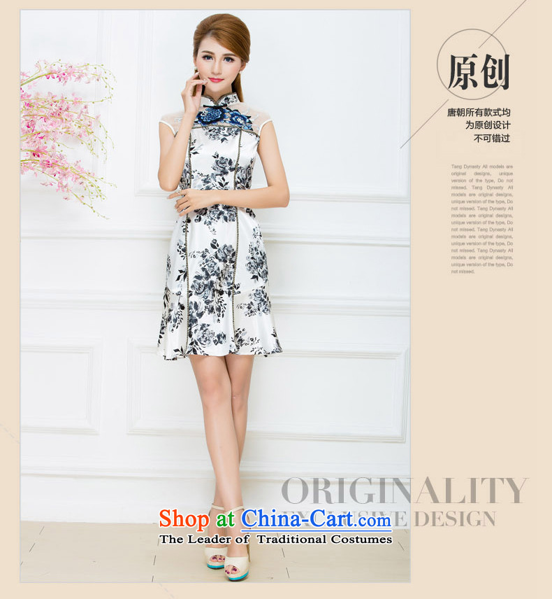 The Tang dynasty 2015 Summer stitching OSCE root yarn China wind embroidery daily improved cheongsam dress TXF40683 female peony S photo ink, prices, brand platters! The elections are supplied in the national character of distribution, so action, buy now enjoy more preferential! As soon as possible.
