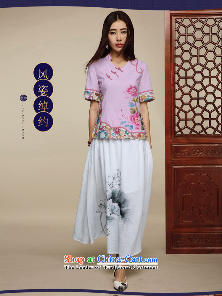 No. of Ramadan 2015 Summer Tang new retro Chinese tea serving short-sleeved T-shirt color pictures qipao S picture, prices, brand platters! The elections are supplied in the national character of distribution, so action, buy now enjoy more preferential! As soon as possible.