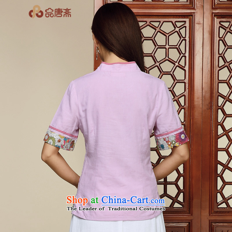 No. of Ramadan 2015 Summer Tang new retro Chinese tea serving short-sleeved T-shirt picture color S qipao and Tang Ramadan , , , shopping on the Internet