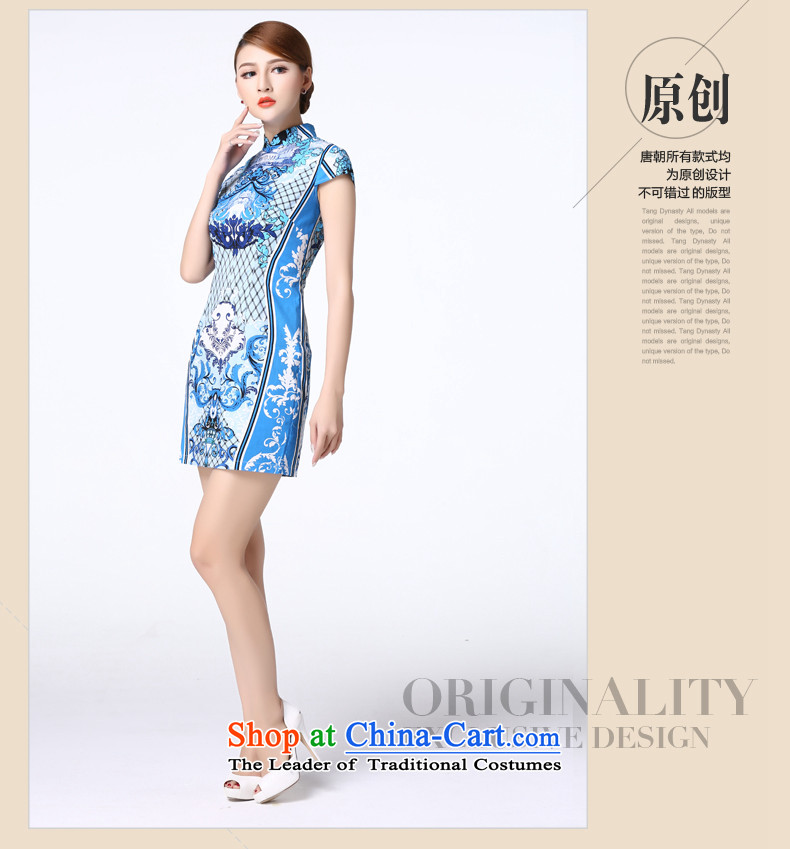 The Tang dynasty 2015 Summer abstract motifs Foutune of video thin improved daily short cheongsam dress female TXF21500J orchids in a stamp L picture, prices, brand platters! The elections are supplied in the national character of distribution, so action, buy now enjoy more preferential! As soon as possible.