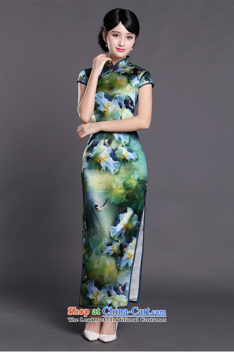 Joe was aristocratic Chinese cheongsam dress long heavyweight silk republic of korea women CKZS008 wind green L picture, prices, brand platters! The elections are supplied in the national character of distribution, so action, buy now enjoy more preferential! As soon as possible.