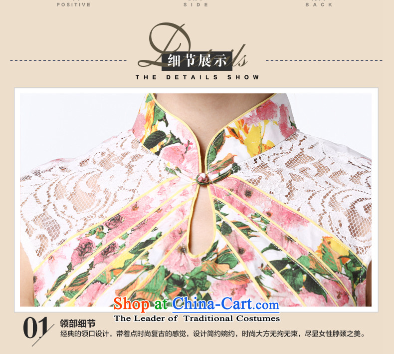 The Tang dynasty 2015 summer daily improved cheongsam dress lace stitching short skirt female TCF40003 QIPAO) emblazoned with the first image of the Begonia M, prices, brand platters! The elections are supplied in the national character of distribution, so action, buy now enjoy more preferential! As soon as possible.