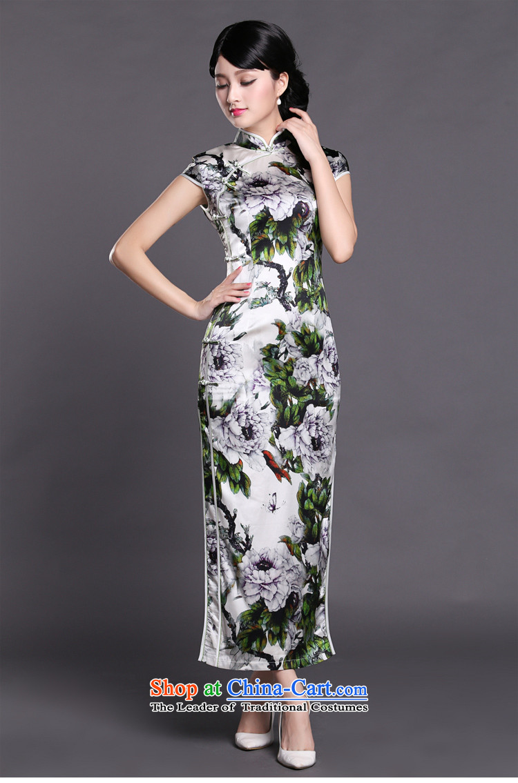 Joe was aristocratic China wind cheongsam dress heavyweight silk dresses, Ms. long summer CKZS009 GREEN XXL picture, prices, brand platters! The elections are supplied in the national character of distribution, so action, buy now enjoy more preferential! As soon as possible.