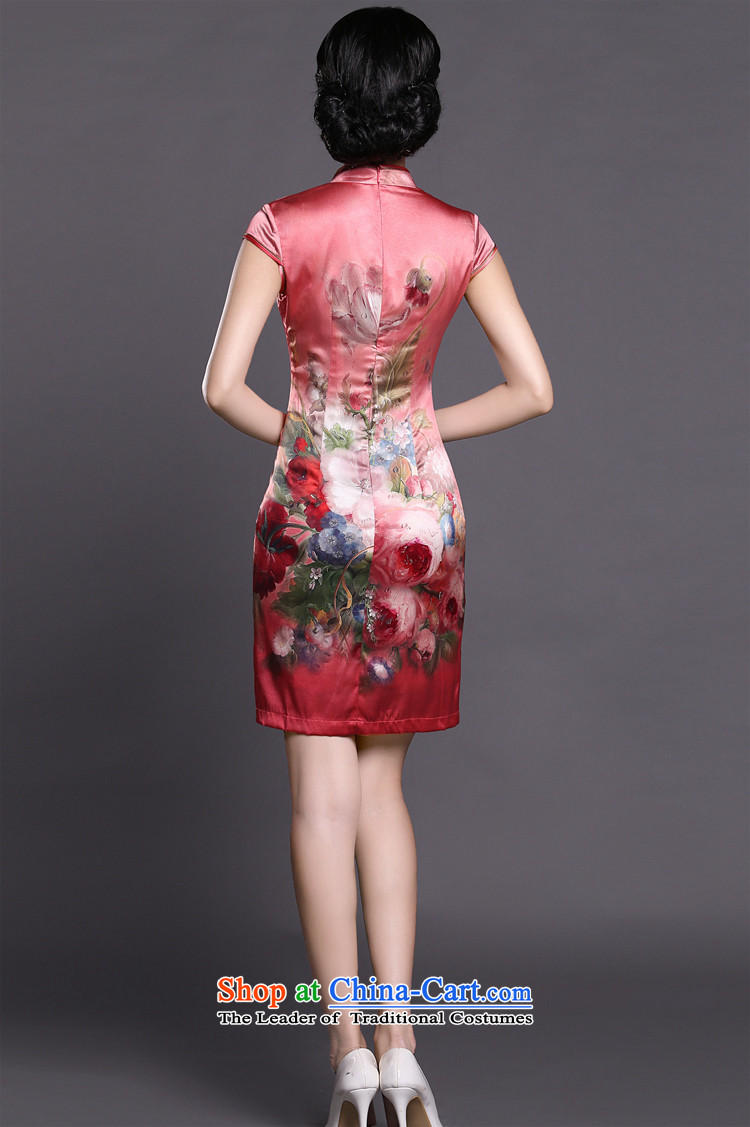 Joe was aristocratic red silk cheongsam dress short-sleeved improvement of the Republic of Korea women's wind ZS051 RED XXL picture, prices, brand platters! The elections are supplied in the national character of distribution, so action, buy now enjoy more preferential! As soon as possible.